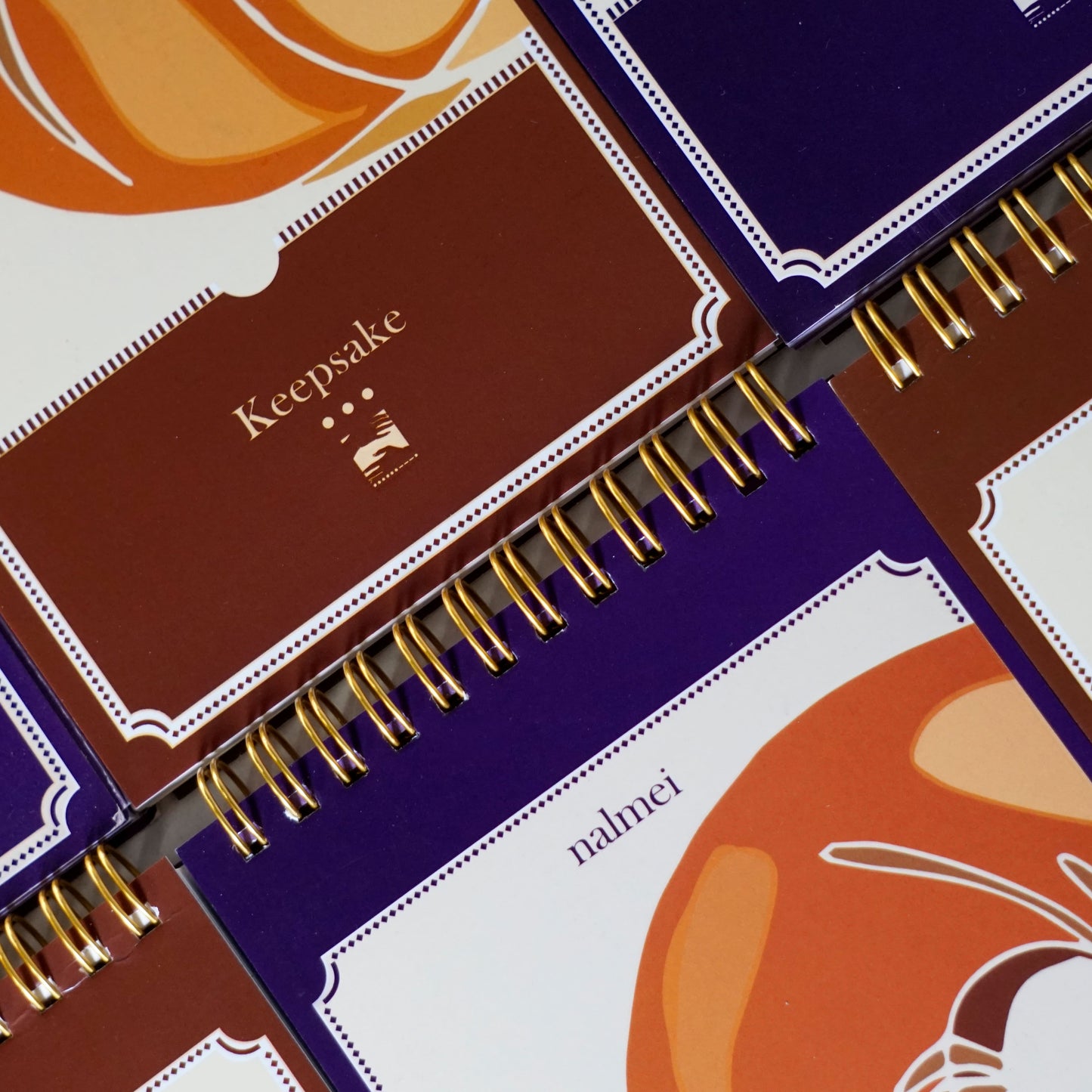 An aesthetic picture of Brown and purple tear away notepads | Nalmei
