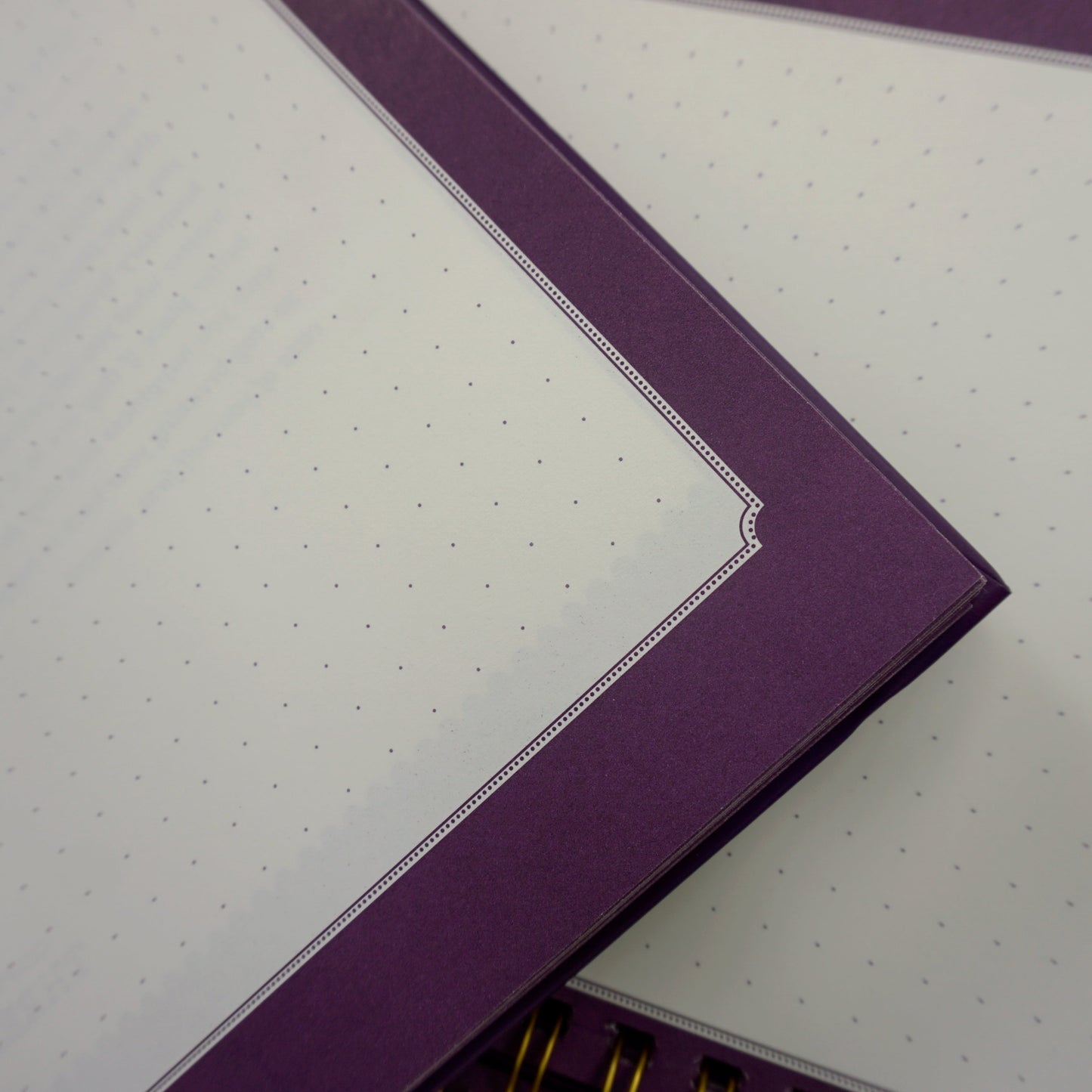 Insides of the purple Quotes Journal showing the dotted lined pages | Nalmei