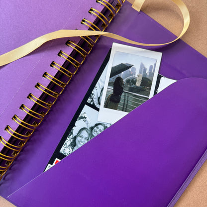 Purple Quotes Journal (Undated, B5 Dotted Grid)