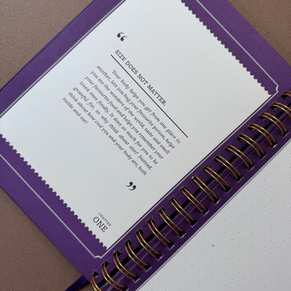 Purple Quotes Journal (Undated, B5 Dotted Grid)