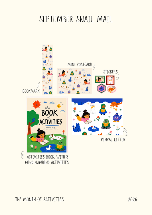 Snail Mail - Monthly stationery subscription (October onwards)