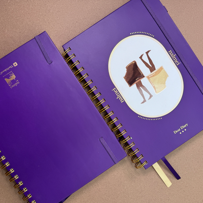 Purple Quotes Journal (Undated, B5 Dotted Grid)