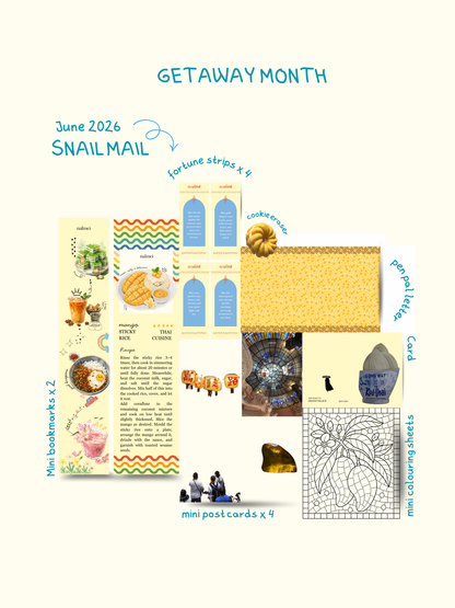 Snail Mail - Monthly stationery subscription (June onwards)