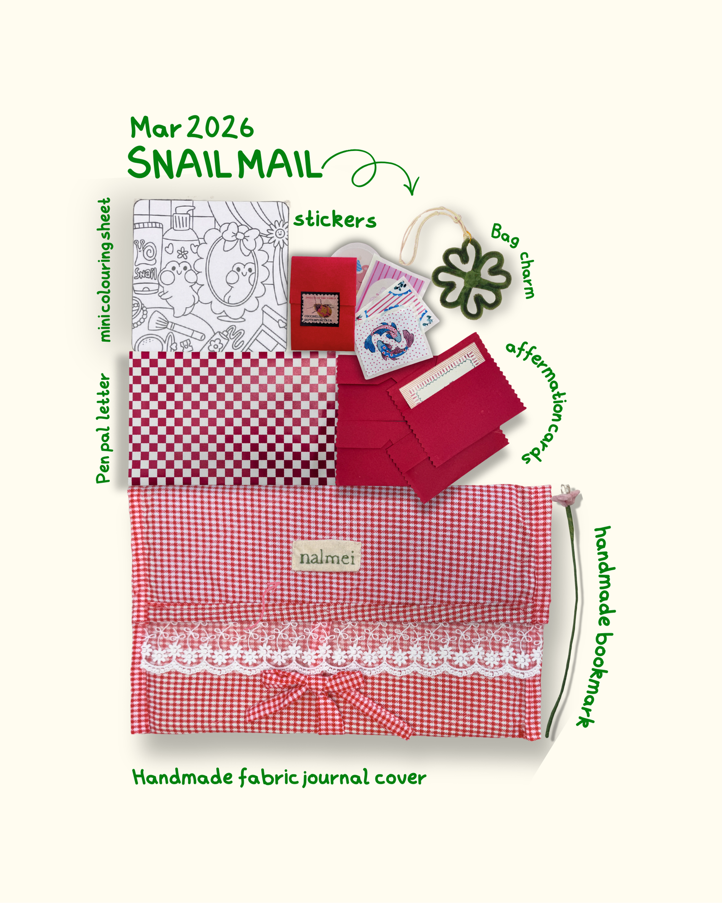 Snail Mail - Monthly stationery subscription (June onwards)