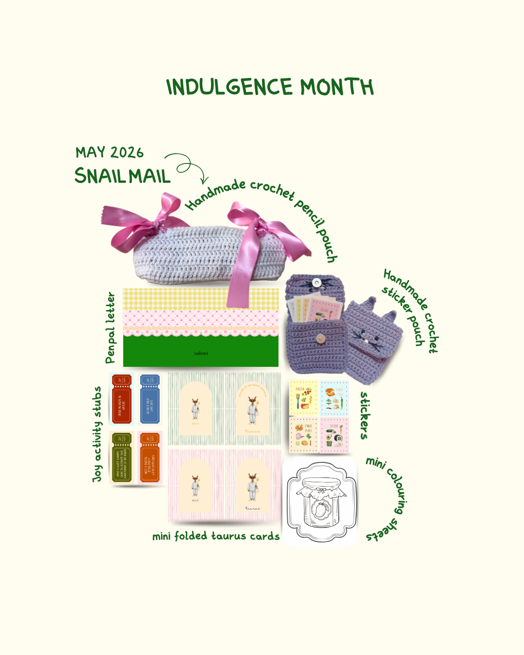Snail Mail - Monthly stationery subscription (June onwards)